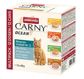 Animonda Carny Ocean Katzen Nassfutter Meeresvielfalt Nr. 2 Adult mit Fischfilet getreidefrei 12 x 80 g - 12 x 80 g – Bild 1 von 3