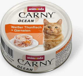 Animonda Carny Ocean Katzen Nassfutter Weißer Thunfisch und Garnelen Adult Getreidefrei Ohne Zucker 12 x 80 g - 12 x 80 g – Bild 1 von 6