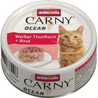 Produktbild von Animonda Carny Ocean Katzen Nassfutter Weißer Thunfisch und Rind Adult Getreidefrei 12 x 80 g - 12 x 80 g