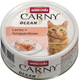 Animonda Carny Ocean Katzenfutter Adult Lachs und Sardinen Filets 12 x 80 g getreidefrei - 12 x 80 g – Bild 1 von 4