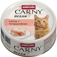 Produktbild von Animonda Carny Ocean Katzenfutter Adult Lachs und Sardinen Filets 12 x 80 g getreidefrei - 12 x 80 g