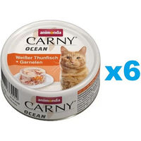 Produktbild von Animonda Carny Ocean Katzenfutter Thunfisch und Garnelen in Sauce 6 x 80g