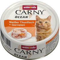 Produktbild von animonda Carny Ocean Katzenfutter Weißer Thunfisch und Garnelen Adult 12x80g