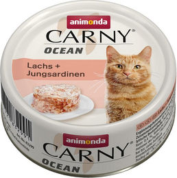 Produktbild von Animonda Carny Ocean Nassfutter für Katzen mit Lachs und Jungsardinen 12x80g