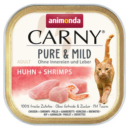Produktbild von animonda Carny Pure & Mild Hundefutter Adult Huhn mit Garnele getreidefrei 32x100g