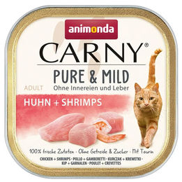 Animonda Carny Pure & Mild Katzennassfutter Adult Huhn & Garnele getreidefrei 32 x 85g – Bild 1 von 1