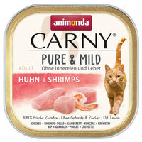 Produktbild von Animonda Carny Pure & Mild Katzennassfutter Adult Huhn & Garnele getreidefrei 32 x 85g
