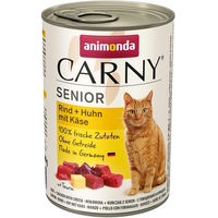 Produktbild von Animonda Carny Senior Hundefutter Rind Huhn mit Käse 24x400g