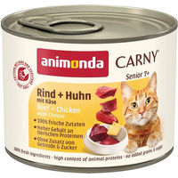 Produktbild von Animonda Carny Senior Hundefutter Rind Huhn ohne Konservierungsstoffe 6x200g