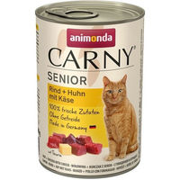Produktbild von Animonda Carny Senior Katzen Nassfutter Rind und Huhn mit Käse getreidefrei 6 x 400 g - 6 x 400 g