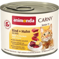 Produktbild von Animonda Carny Senior Katzenfutter Nass Rind Huhn Getreidefrei 6 x 200 g - 6 x 200 g
