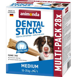 Produktbild von Animonda Dog Dental Sticks Medium Zahnpflege-Snack für Hunde 28 Stück