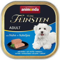 Produktbild von Animonda Dog Vom Feinsten Hundefutter Adult Huhn und Kabeljau 22x150g