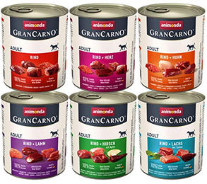 Animonda Gran Carno Hundefutter Adult Stückchen in Sauce Getreidefrei 6 x 800 g - 6 x 800 g – Bild 1 von 2