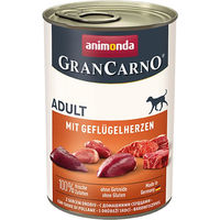 Produktbild von Animonda GranCarno Adult Hund Nassfutter Geflügelherzen getreidefrei 6 x 400 g - 6 x 400 g