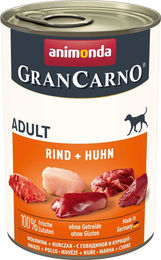 Animonda GranCarno Adult Hund Nassfutter Rind und Huhn getreidefrei 6 x 400 g - 6 x 400 g – Bild 1 von 8