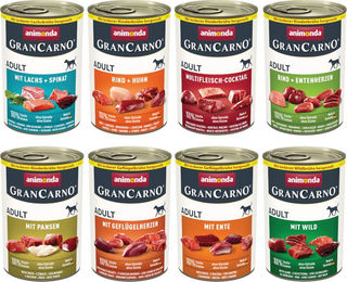 Animonda GranCarno Adult Hundefutter Geflügel Ente Getreidefrei Ohne Zucker 48 x 400 g - 48 x 400 g – Bild 1 von 9