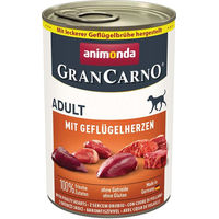 Produktbild von Animonda GranCarno Adult Hundefutter Geflügelherz getreidefrei 24x400g