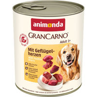 Produktbild von Animonda GranCarno Adult Hundefutter Geflügelherz getreidefrei 6x400g
