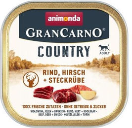 Produktbild von Animonda GranCarno Adult Hundefutter Hirsch und Rind 22x150 g Dose