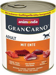 Produktbild von Animonda GranCarno Adult Hundefutter mit Ente getreidefrei 6x800g