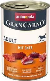 Animonda GranCarno Adult Hundefutter mit Ente und Schwein, getreidefrei, 6 x 400 g - 6 x 400 g – Bild 1 von 6