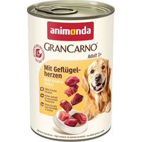 Produktbild von Animonda GranCarno Adult Hundefutter mit Geflügel und Schwein Stückchen, getreidefrei, 6 x 400 g