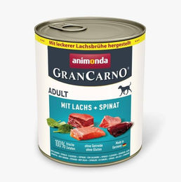 Animonda GranCarno Adult Hundefutter mit Lachs in Sauce, getreidefrei und glutenfrei, 800 g - 6 x 800 g – Bild 1 von 7