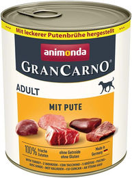 Produktbild von Animonda GranCarno Adult Hundefutter mit Pute 6x800g - 6 x 800 g