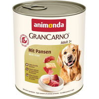 Produktbild von Animonda GranCarno Adult Hundefutter mit Rind und Pansen getreidefrei 6x800g