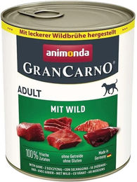 Animonda GranCarno Adult Hundefutter mit Wild und Schwein in Sauce, getreidefrei, 6 x 800 g - 800 g – Bild 1 von 8