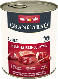 Animonda GranCarno Adult Hundefutter Multifleisch-Cocktail mit Rind und Huhn getreidefrei 6 x 800 g - 6 x 800 g – Bild 1 von 7