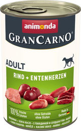 Animonda GranCarno Adult Hundefutter Nassfutter Rind und Ente getreidefrei 6 x 400 g - 6 x 400 g – Bild 1 von 13