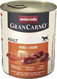 Animonda GranCarno Adult Hundefutter Nassfutter Rind und Huhn getreidefrei 6 x 800 g - 6 x 800 g – Bild 1 von 9