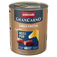Produktbild von Animonda GranCarno Adult Hundefutter Pferd Monoprotein Stückchen in Sauce 6x 800 g - 6 x 800 g