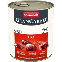 Produktbild von Animonda GranCarno Adult Hundefutter Rind mit Stückchen in Sauce getreidefrei 6 x 800 g - 6 x 800 g