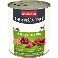 Produktbild von Animonda GranCarno Adult Hundefutter Rind und Ente Getreidefrei 6 x 800 g - 6 x 800 g