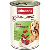 Produktbild von Animonda GranCarno Adult Hundefutter Rind und Entenherzen 6x400g