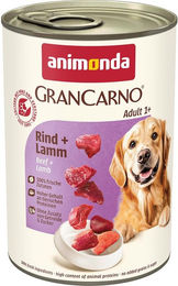 Produktbild von Animonda GranCarno Adult Hundefutter Rind und Lamm getreidefrei 24x400g