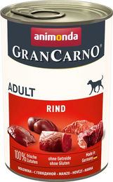 Animonda GranCarno Adult Hundefutter Rindfleisch pur in Sauce, getreidefrei, 6 x 400 g - 6 x 400 g – Bild 1 von 13