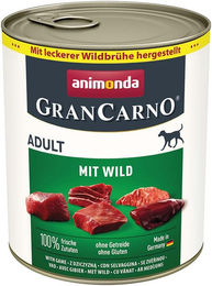 Produktbild von Animonda GranCarno Adult Hundefutter Wild 6x800g - 6 x 800 g