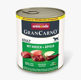 Animonda GranCarno Adult Nassfutter Hund mit Hirsch und Schwein sowie Äpfeln, getreidefrei, 800 g - 800 g – Bild 1 von 8