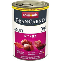 Produktbild von Animonda GranCarno Adult Nassfutter Hund Rind mit Herz getreidefrei glutenfrei 6 x 400 g - 6 x 400 g