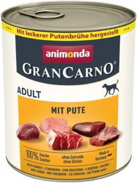 Animonda GranCarno Adult Nassfutter mit Pute und Schwein in Sauce, getreidefrei und glutenfrei, 6 x 800 g - 6 x 800 g – Bild 1 von 9