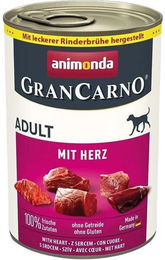 Animonda GranCarno Adult Nassfutter mit Rind, Schwein und Herz, getreidefrei, 6 x 800 g - 6 x 800 g – Bild 1 von 7