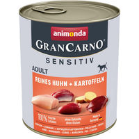 Produktbild von Animonda GranCarno Adult Sensitive Hund Nassfutter Huhn mit Kartoffeln 6 x 800 g - 6 x 800 g
