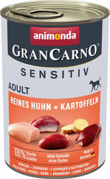 Animonda GranCarno Adult Sensitive Hund Nassfutter Huhn und Kartoffel 6 x 400g - 6 x 400 g – Bild 1 von 9