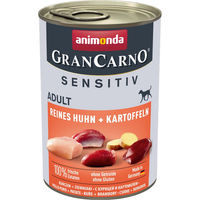 Produktbild von Animonda GranCarno Adult Sensitive Hund Nassfutter Huhn und Kartoffel 6 x 400g - 6 x 400 g