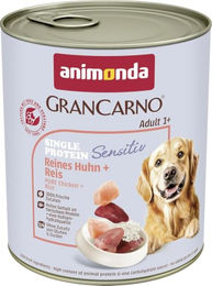 Animonda GranCarno Adult Sensitive Hund Nassfutter Huhn und Reis glutenfrei 6 x 800g – Bild 1 von 2