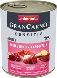 Animonda GranCarno Adult Sensitive Hundefutter Rind in der Dose 6 x 800 g - 6 x 800 g – Bild 1 von 8